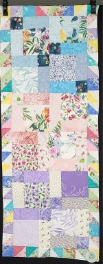 Spring Half Square triangle table runner