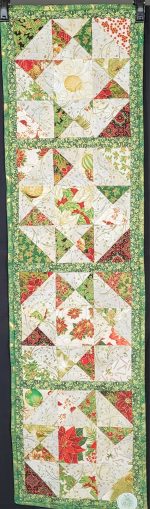 4 block Christmas table runner