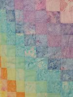 Quilt Bargello pattern in pastel batiks - Image 2